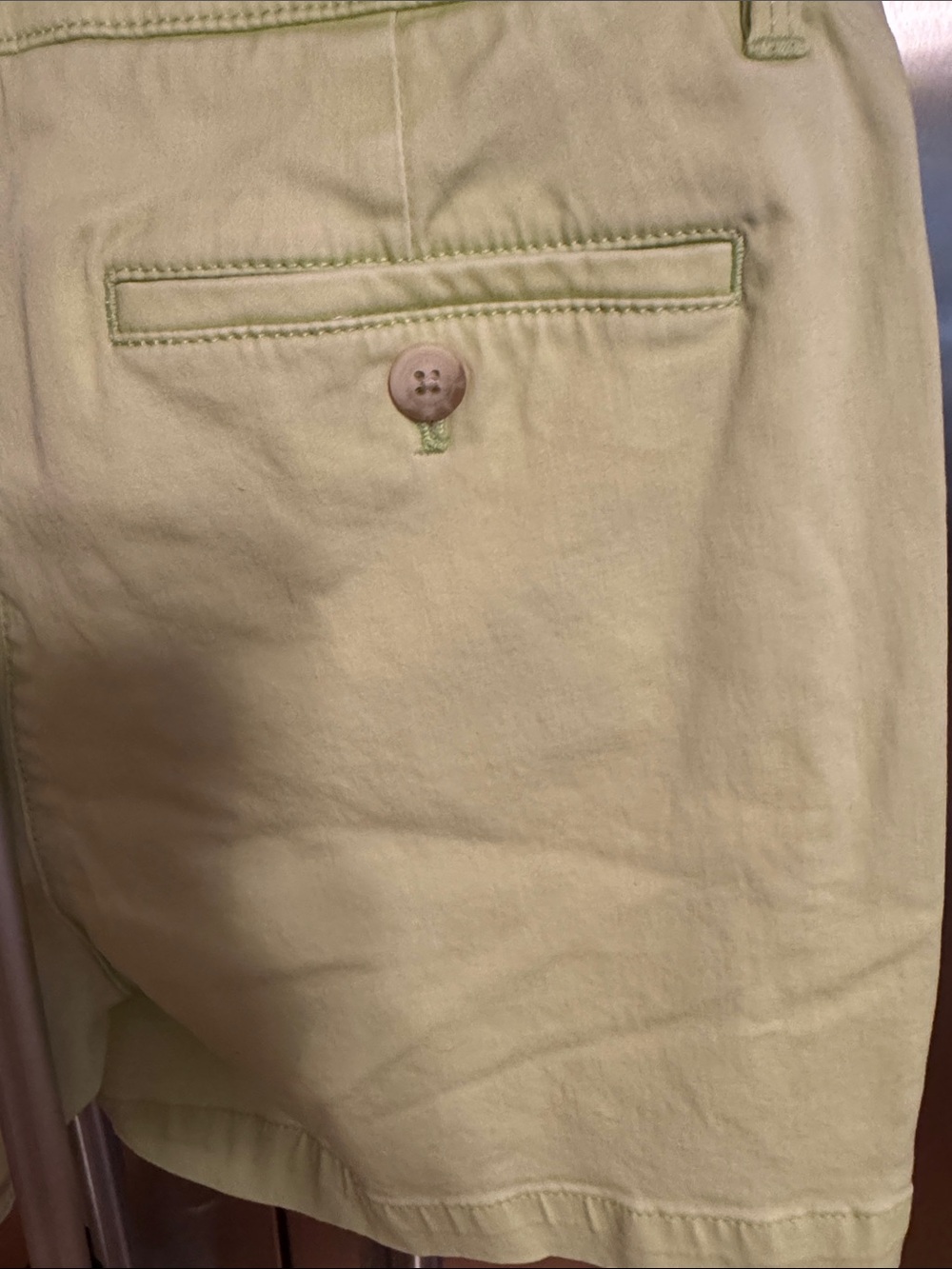 Tommy Bahama Light Lime Green High Waist Cotton Shorts - Picture 7 of 13